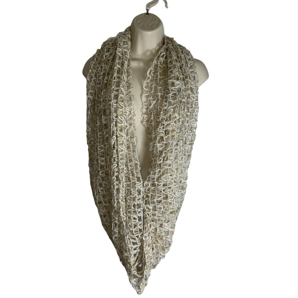 Steve Madden Loose Weave Infinity Scarf (Camel) Retail $44.00